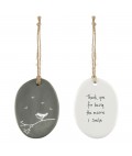 Sgraffito Hanger | Thank you for being the reason